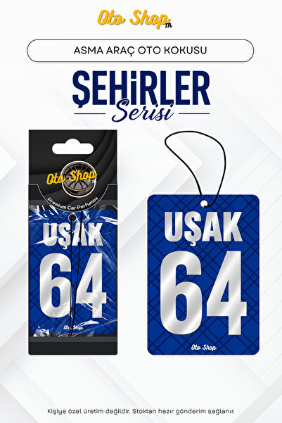 OTOSHOPTR UŞAK 64 Şehir Kokuları Serisi Oto Araç Kokusu