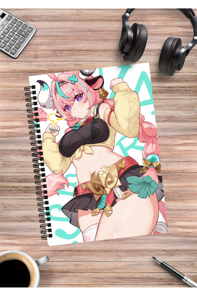 mertfigur Genshin Anime Spiral Notebook A5 (50 Sheets)