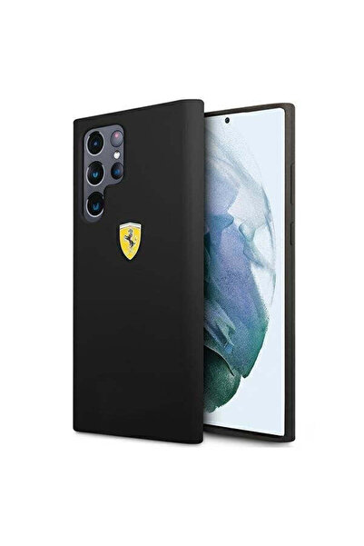 Ferrari Husă On Track pentru Samsung Galaxy S22 Ultra, Negru