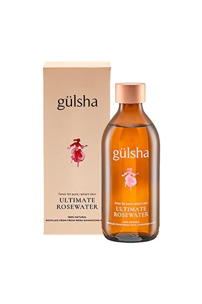 GULSHA HOME Tam Gül Suyu %100 Doğal Gül Suyu Tonik 200 ml | Cilt Sıkılaştırıc...