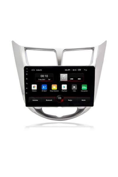 AVX Hyundai Accent Blue Uyumlu Android 15 Carplay Multimedya Kamera 4 RAM 64 ...