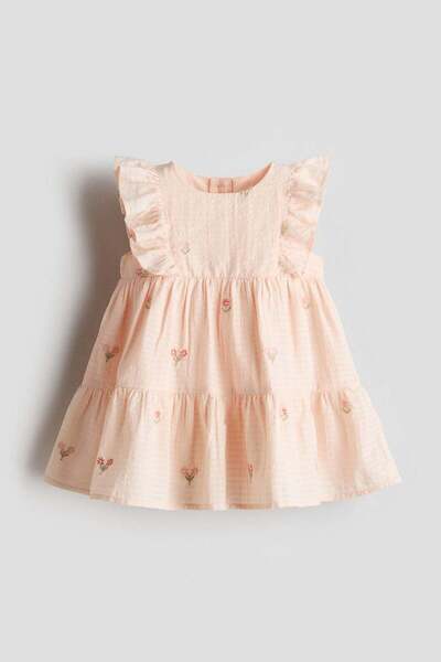 H&M Embroidery-detail cotton dress