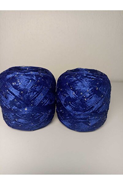 kartopya Lacivert Renkli Küçük Pullu Floş Pul İp 200 Gr(2x100 Gr)