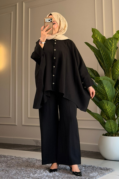 Suede Style 6459 - Elegantna i udobna Viva ležerna ženska košulja i pantalona