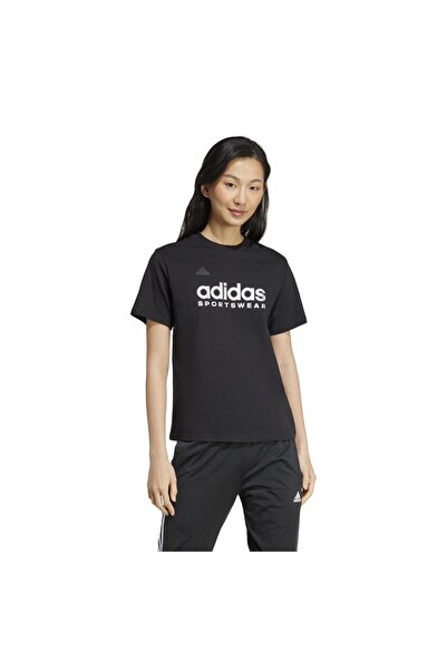 adidas Tricou de damă cu mânecă scurtă: House of Tiro cu imprimeu metalic, mă...