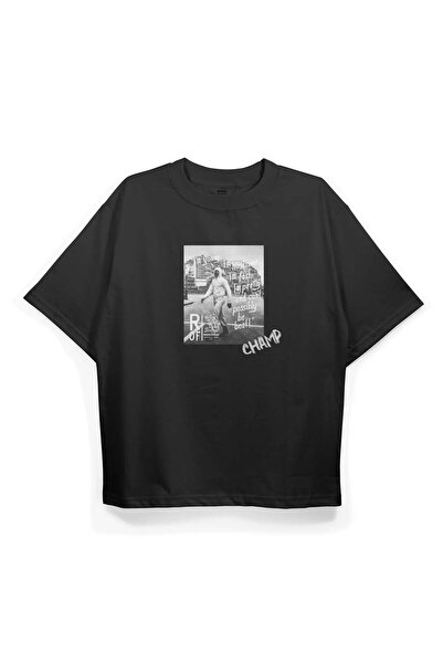 FO4RBS T2027 Μπλουζάκι Oversize με στάμπα Champ