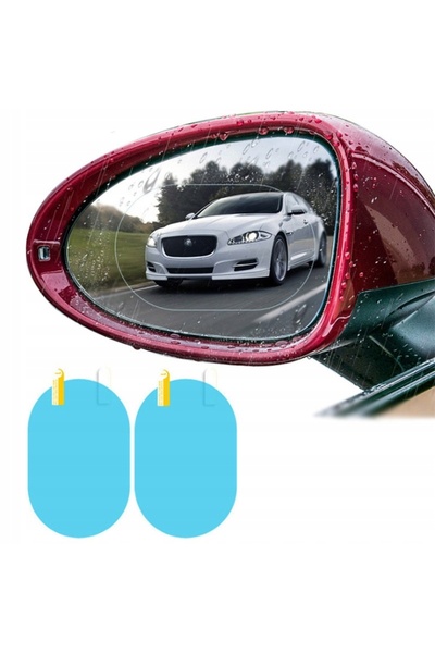 OEM Set 2 Autocolant Pentru Oglinda, 100 mmx150 mm, Transparent, Folie Protec...