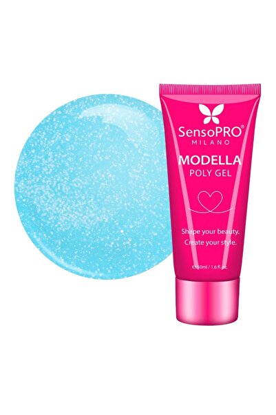 SensoPRO Milano Polygel MODELLA - Aqua Mirage, 50ml
