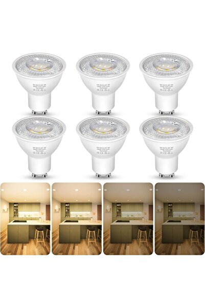 Other Λάμπα LED ρυθμιζόμενης έντασης, Θερμό Λευκό, 5W 500 Λούμεν 3000K, 6 Τεμ...