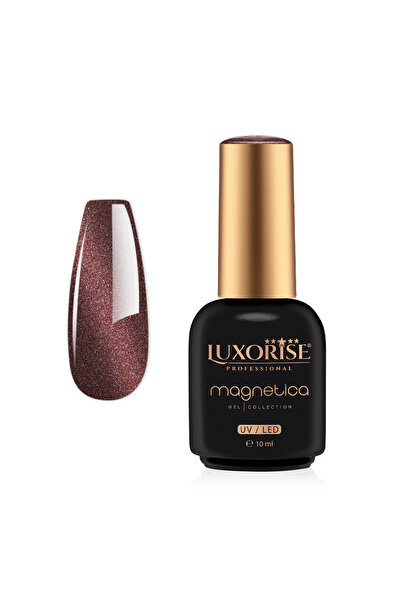 LUXORISE Ojă semipermanentă MAGNETICĂ - Sutien, Cinnamon Shine 10ml