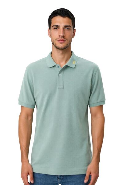 Arma Ar-Ma Men's Polo Collar T-Shirt Unprinted Basic Knitted Fabric Regular F...