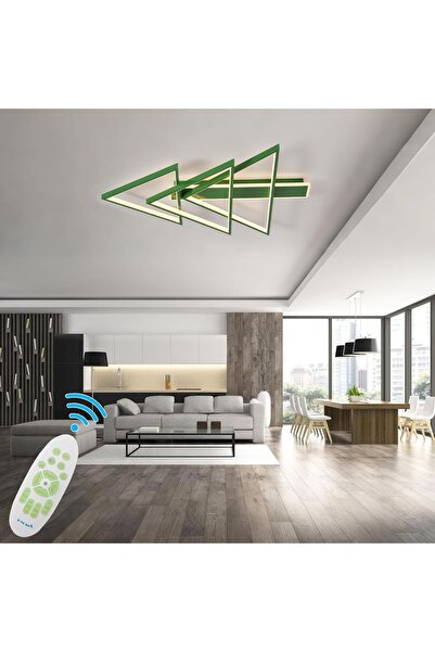OEM Lampă de tavan design LED 102W, dimabilă, modernă, verde, Ø114cm