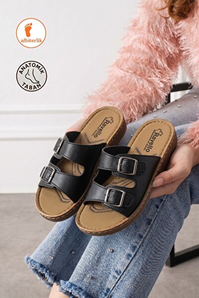 AlbiShoes Papuci de damă cu talpă moale și confortabilă, anatomici, pentru ut...