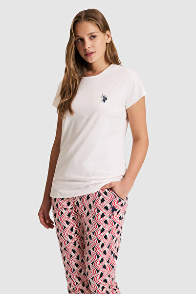 U.S. Polo Assn. Women's Ecru Pajama Set 50326526-Vr019