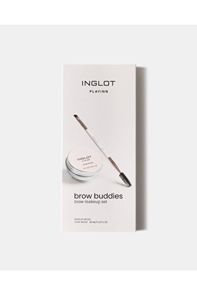 INGLOT PLAYINN Brow Buddies Kaş Şekillendirme Seti | Soap Brow 30 ml & Çift T...