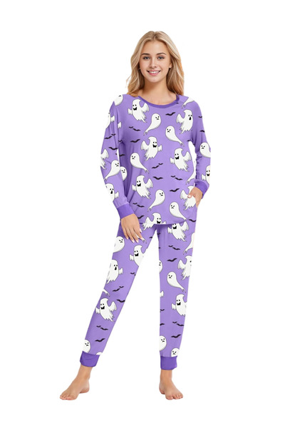 OEM Set de pijamale pentru doamne de Halloween confortabil, moale, plăcut la ...