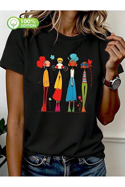 shams style Sorry Print T-Shirt (Women's)