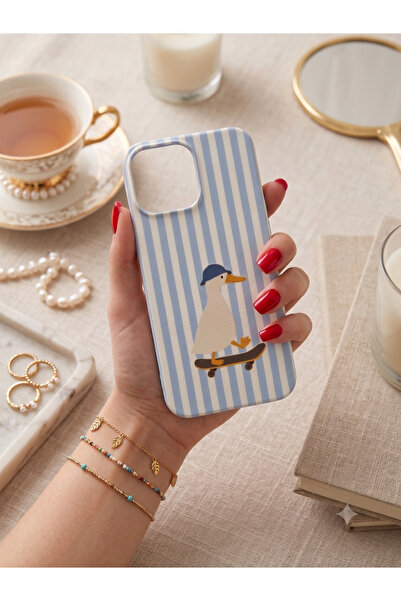 lirius.co İphone 13/14 Uyumlu Silikon Içi Kadife Lansman Desenli Telefon Kılıfı