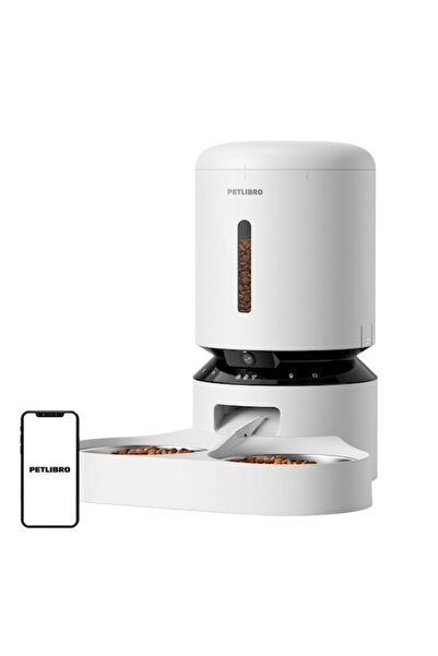petlibro Αυτόματη Ταΐστρα Granary για Σκύλους & Γάτες 2x 5L 19εκ. σε Λευκό Χρ...