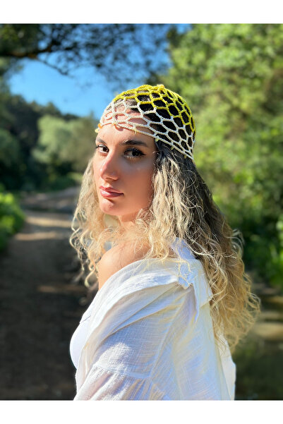 qemareh bag Bohemian Summer Handmade Gradient Net Hairnet Festival and Beach ...