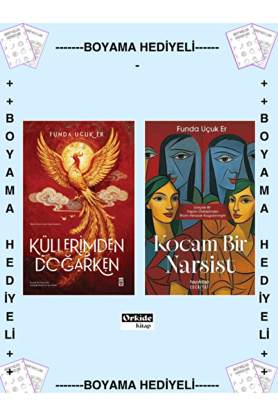 Timaş Yayınları Boyamalı- Küllerimden Doğarken - Kocam Bir Narsist Funda Uçuk...