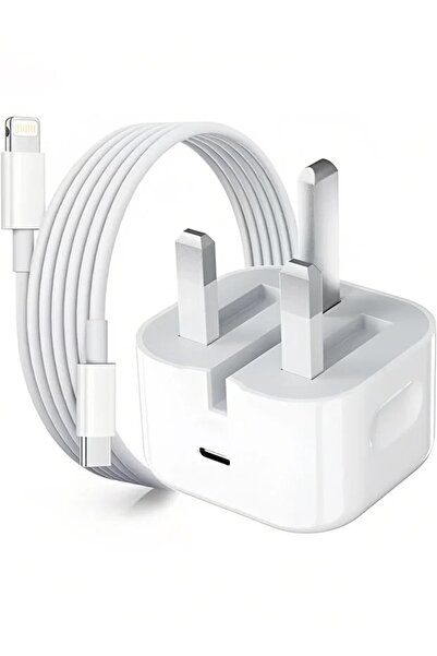 Generic Fast Charging Kit for iPhone - 1m White Usb-C Cable, Original and Pra...