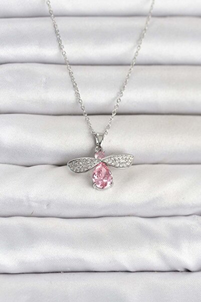 Inure Jewelry 316L Steel Chain Silver Color Fly Model Women's Necklace