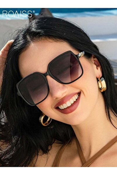 ROAISS Womens Square Sunglasses UV400 Protection Oversized Fashion Anti-Glare...