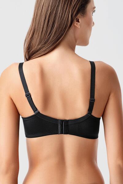 cotonhause Sutien negru fără bretele pentru femei C0T0N9743