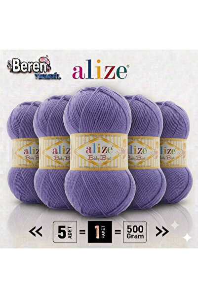 Alize Baby Best - 851 Pervane Çiçeği - 5'li Paket - 100gr/240m - Bebek İpi - ...