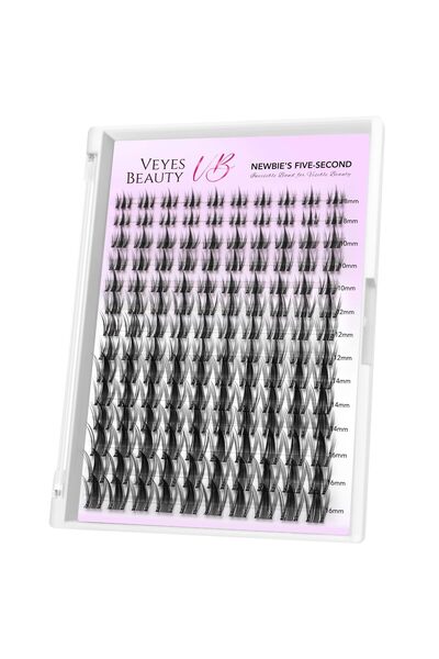 veyes beauty Extensii de gene, Gene tip smocuri de 5 secunde, Gene false, Gen...