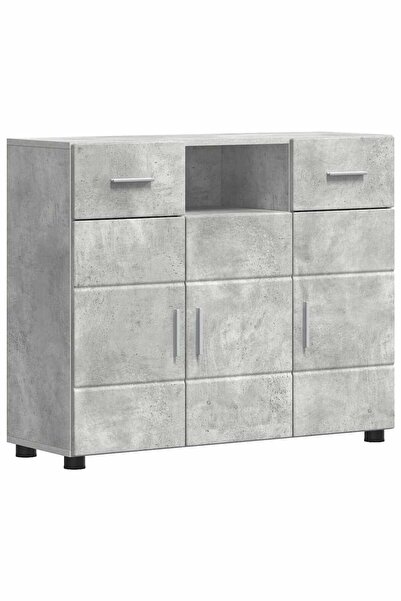 vidaxl Dulap din Lemn Gri din beton 88,5 x 30,5 x 73 cm Lemn compozit