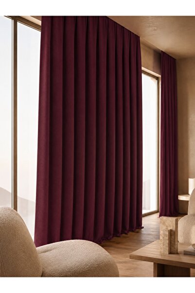ArasyaHome Draperie cu Textura Petek Bordo 14202