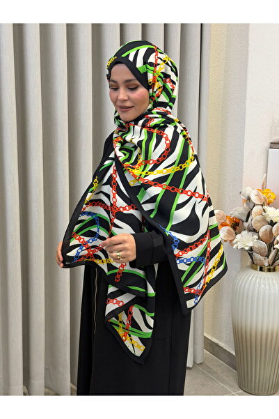 Sisley شال فسكوزي فلوش إليسا 75×190 أسود