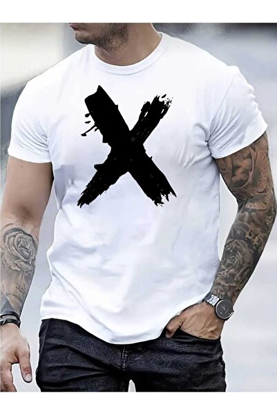 tkn your style Ανδρικό βαμβακερό μπλουζάκι με στάμπα X Graphic Design
