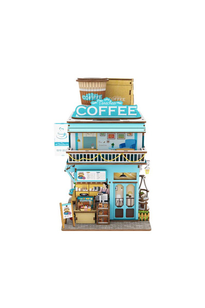 Tonecheer Puzzle 3D, Mini-casă tip cafenea DIY Cape, Tonecheer, 159 piese