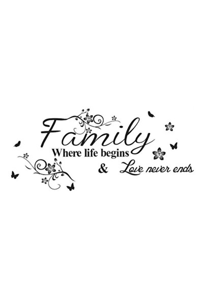 CRM Autocolant decorativ de perete, FAMILY, CRM, autoadeziv detașabil, motiva...