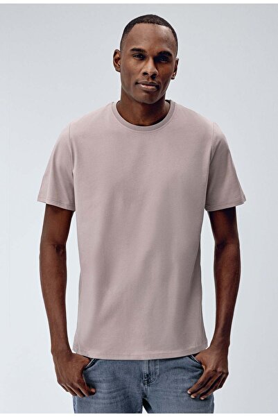Brix Tricou de bază pentru bărbați, 100% bumbac, culoare bej 0531