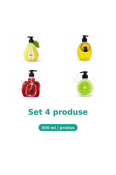 Tasty Set 4 Produse Tasty, Mix Pere, Ananas, Rodie, Lime