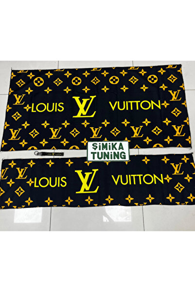 şimika tuning tuningmarketim Black-Gold Towel Set 2 Pieces (Towel 35X135, Bac...