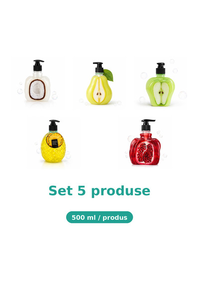 Tasty Set 5 Produse Tasty, Mix Cocos, Pere, Mar Piele Sensibila, Ananas, Rodie
