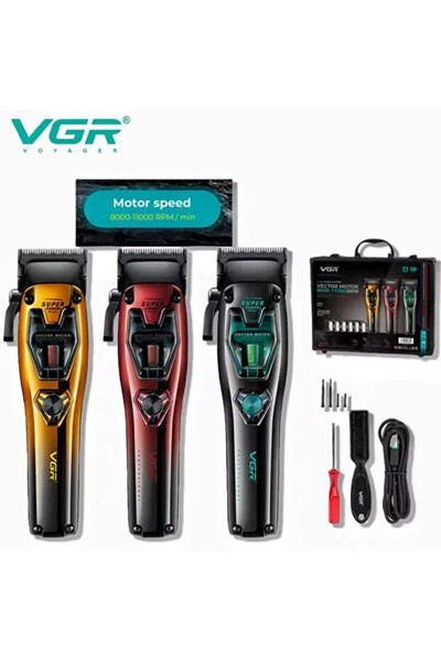 VGR ماكينة قص الشعر الاحترافية اللاسلكية ماكينة قص الشعر فيكتور موتور