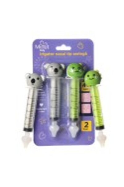 Minut Baby Set of 2 syringe-type nasal irrigators, with figures.Set aspirator...
