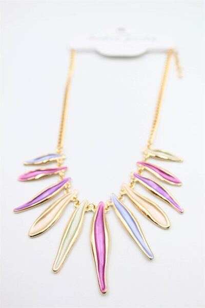Generic Brand Enamel necklace - multicolor