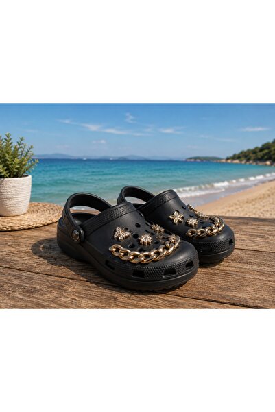 BS BEYAZ SHOES Καθημερινές, άνετες και κομψές, διακοσμημένες παντόφλες με άνε...
