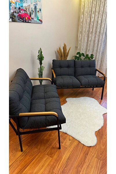 Sofmina Modern Teras ve Balkon Mobilyası 2+2 Oturma Grubu Bahçe Takımı