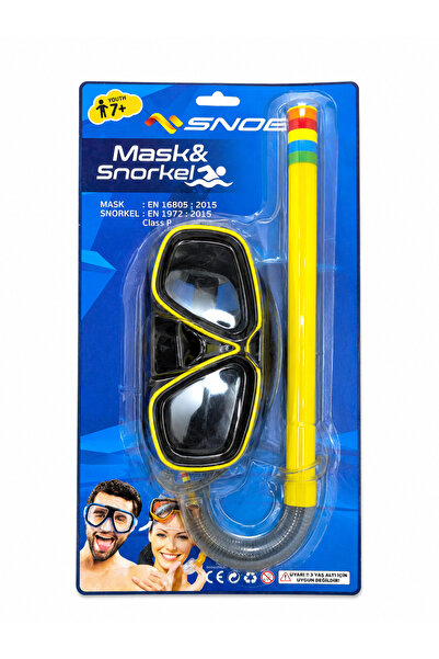 Snob Yüzücü Yetişkin Maske Şnorkel Setı
