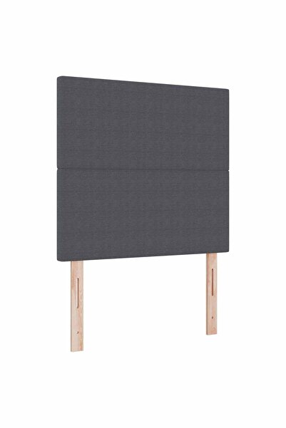 vidaxl Tăblie LED cu lumini cu bandă LED Gri închis 80 cm Poliester