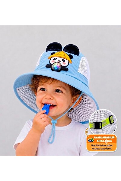 GlassySKY Panda model, prozračna mrežasta kapa za decu koja upija znoj, podes...