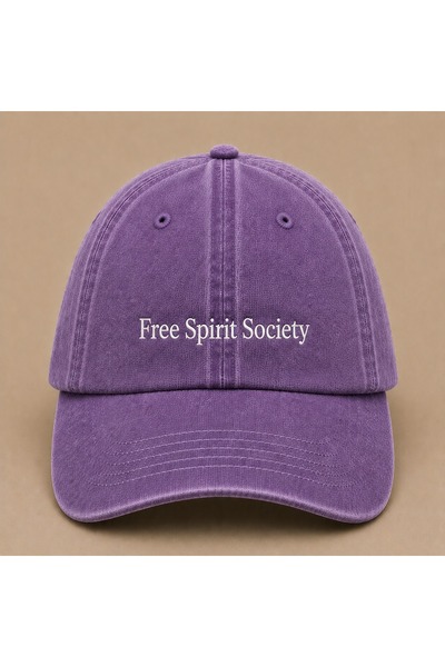 WeavedCo Free Spirit Society (Free Spirit) Embroidered Vintage Washed Cap Hat